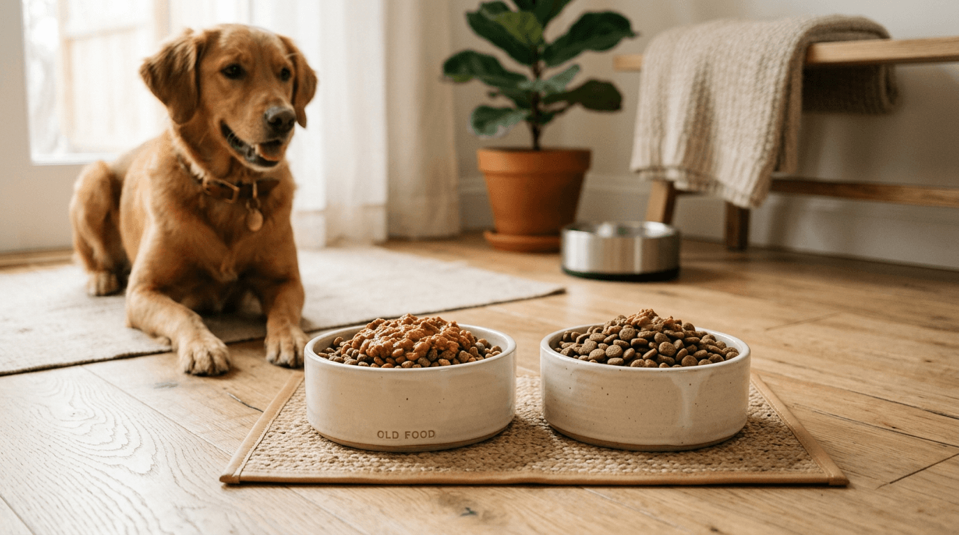 Cover image for How to Switch Dog Foods Without Causing Digestive Chaos