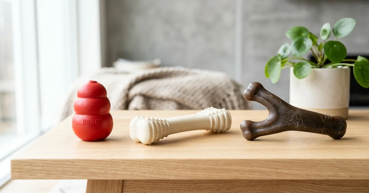 Cover image for Kong vs Nylabone vs Benebone: Which Chew Toy Wins?