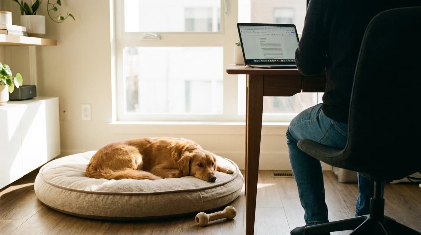 Working From Home With a Dog: Routines That Prevent Anxiety