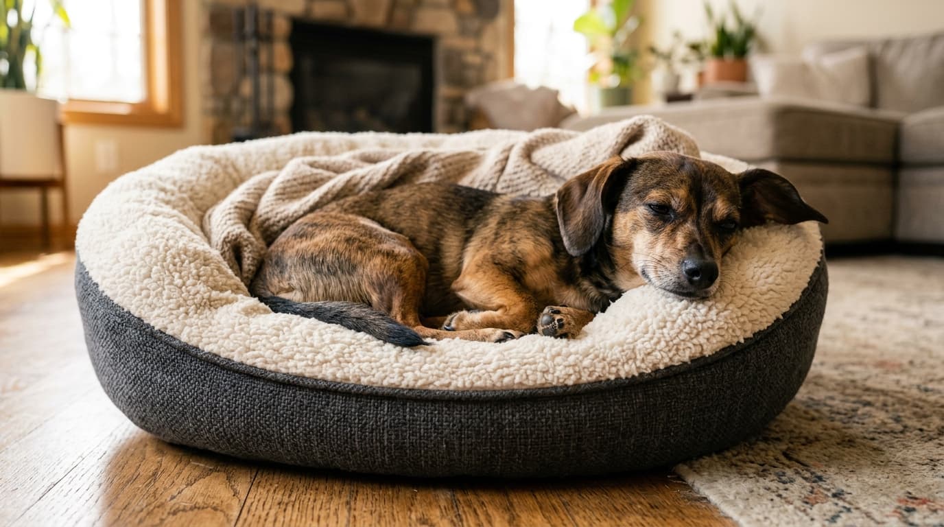 Chiweenie wearing recommended dog gear, demonstrating proper harness or collar fit for the breed