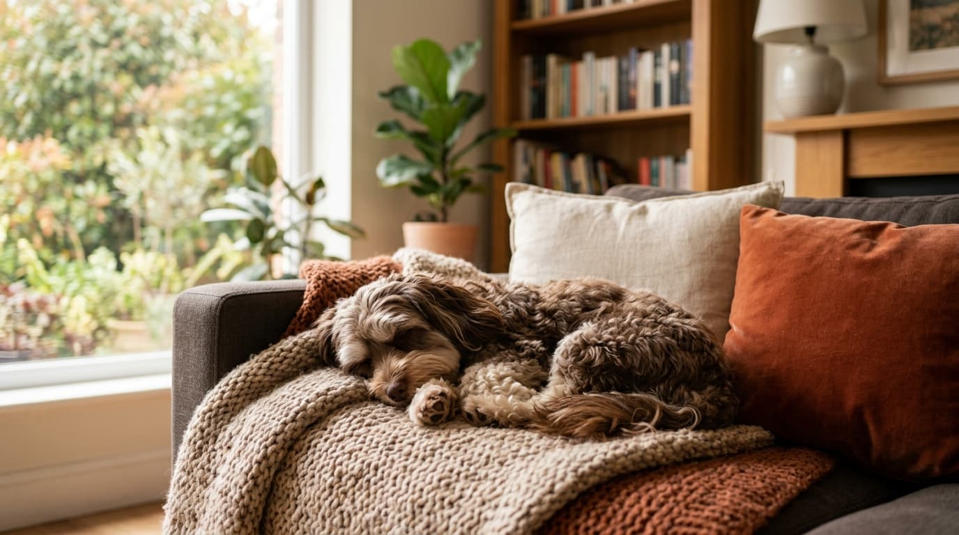 Havanese in a natural outdoor lifestyle setting, illustrating typical breed energy level and body shape