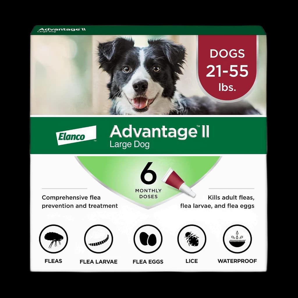 Advantage II, Large Dog 21–55 lb (6 doses)