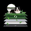 HQ4US 4LEGS Large Artificial Grass Pad with Tray (34 x 23 in)