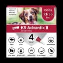K9 Advantix II, Large Dog 21–55 lb (4 doses)