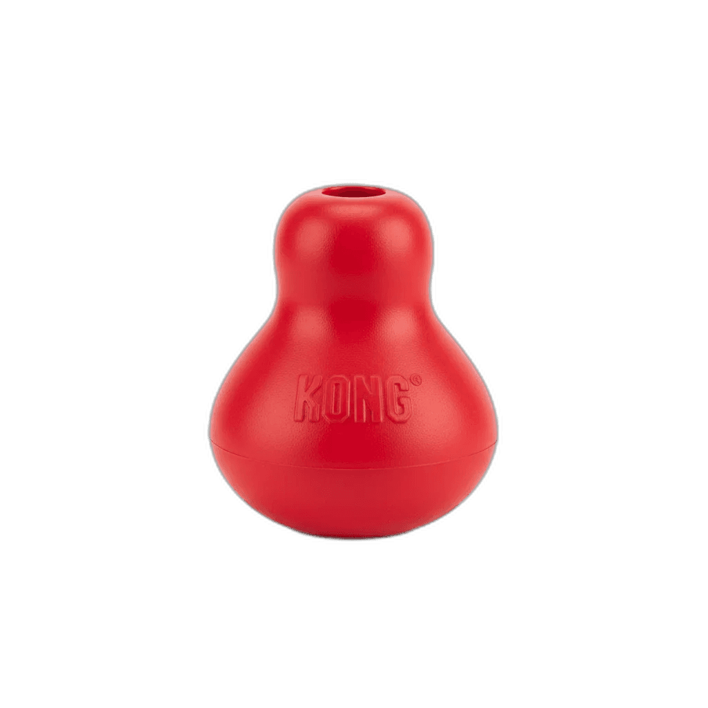 KONG Wobbler Treat Dispenser — product shown in side-by-side comparison on PawBench