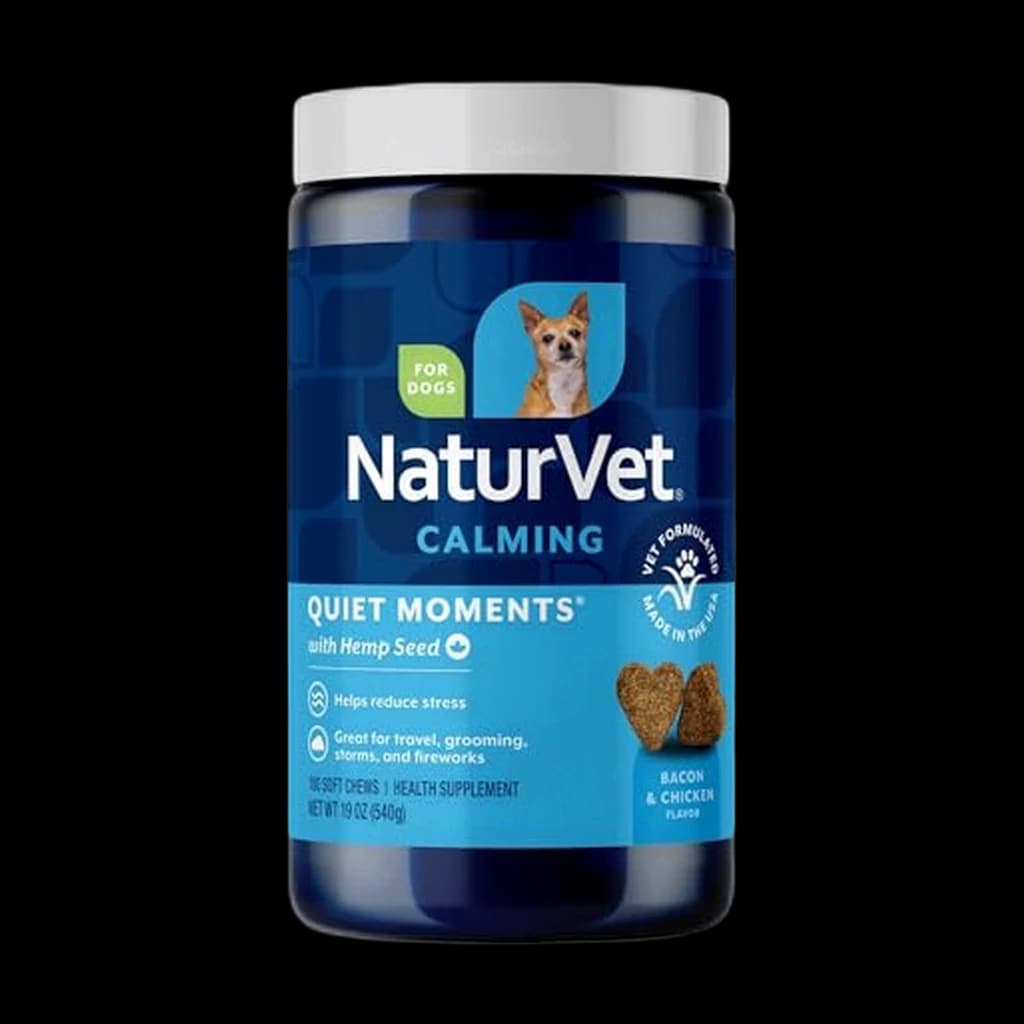 NaturVet Quiet Moments Calming Plus Hemp Seed Soft Chews (180 ct)