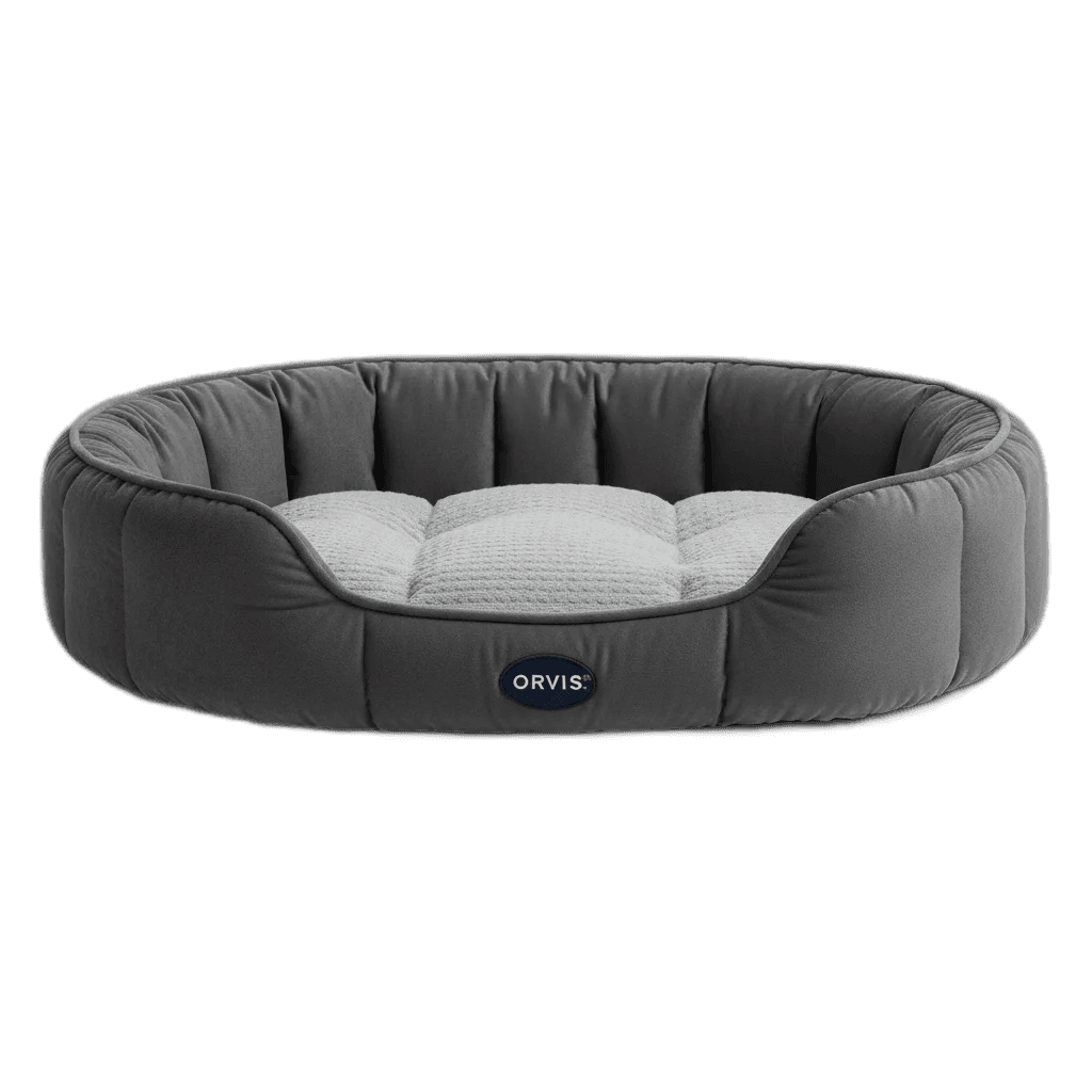 Orvis ComfortFill-Eco Bolster Dog Bed — independently researched dog beds pick on PawBench