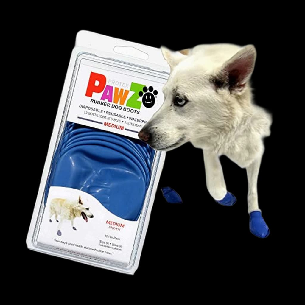 PawZ Rubber Dog Boots (Medium, 12-Pack)