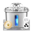 Veken C1 Stainless Steel Pet Fountain (108 oz; small dogs and cats)
