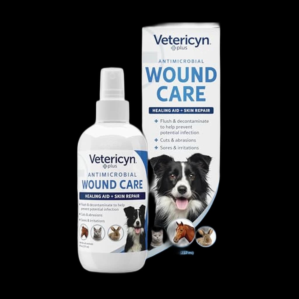 Vetericyn Plus Antimicrobial Wound & Skin Care Spray — product shown in side-by-side comparison on PawBench