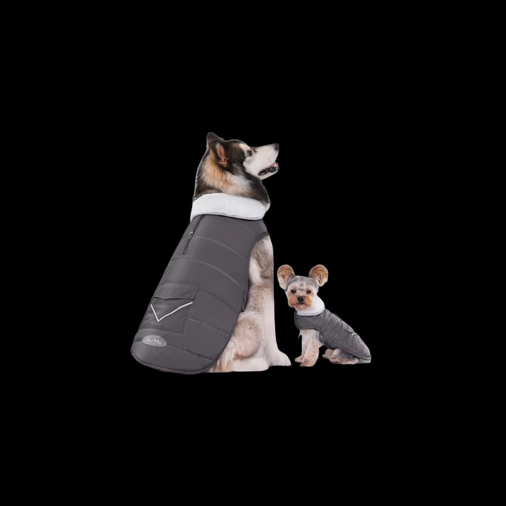 3XL Dog Winter Coat, Easy-On Velcro Snow Jacket